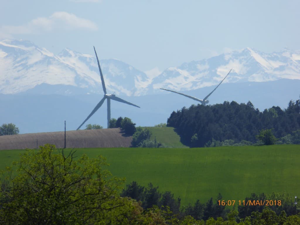 Les Pyrénées vues de Labarthe/Léze