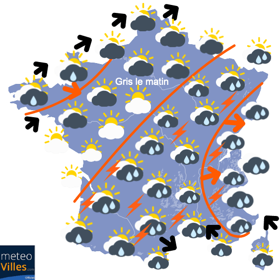 Défilé de perturbations atlantiques