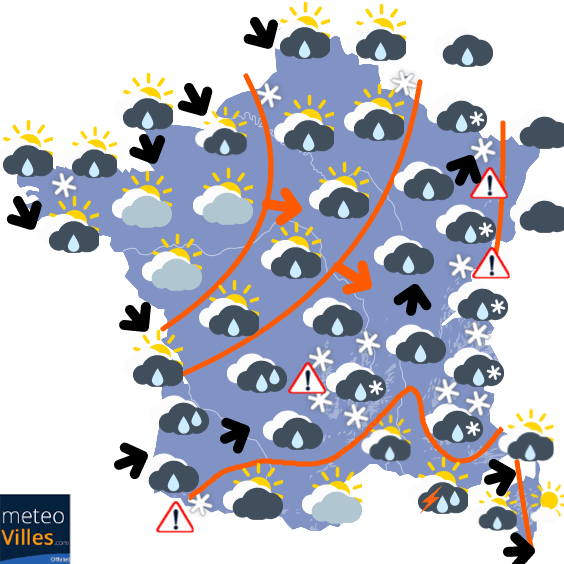 Un début d'année 2021 froid et parfois neigeux