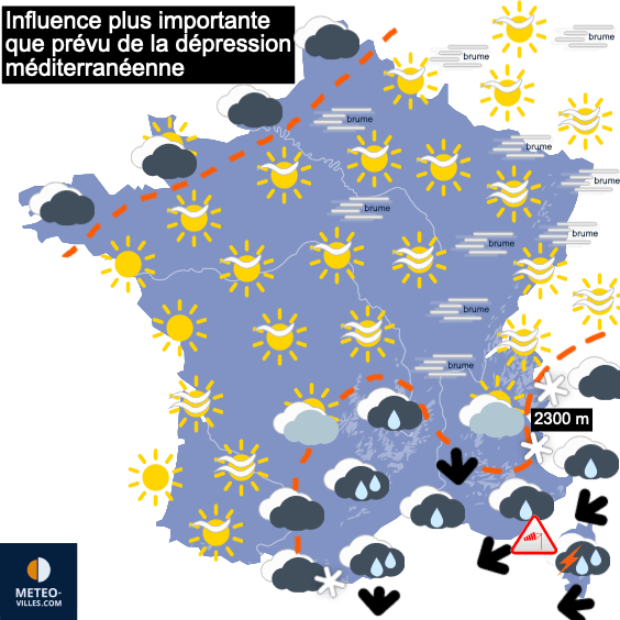 Week-end plus humide, puis plus froid et plus sec