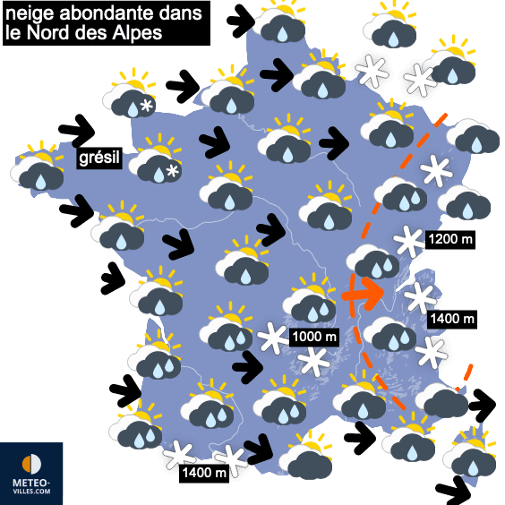 La France reste sur le chemin d'un courant perturbé