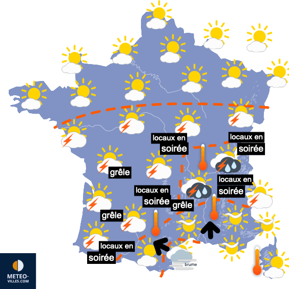 Orages et chaleur, puis retour de la sécheresse...