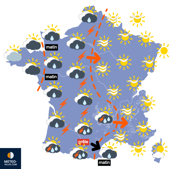 Retour de quelques orages et persistance de la chaleur