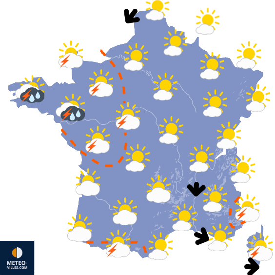 Météo : Attention aux orages