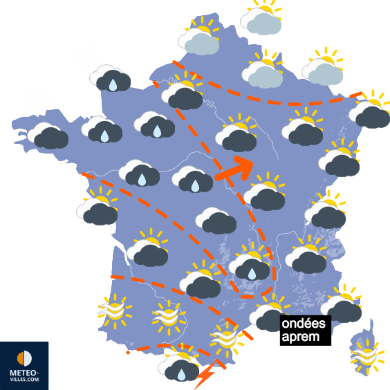 Week-end instable - beau temps à partir de mercredi