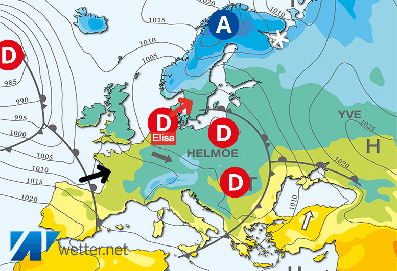 Carte de prévisions d'europe du Samedi 11 novembre 2023
