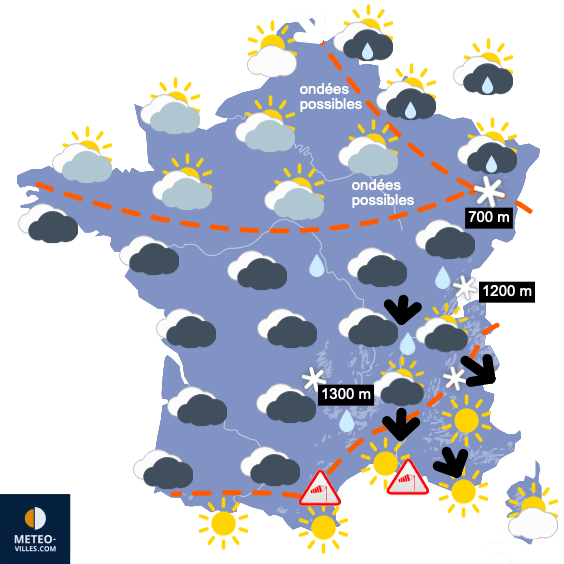 Retour d'un temps perturbé et assez froid