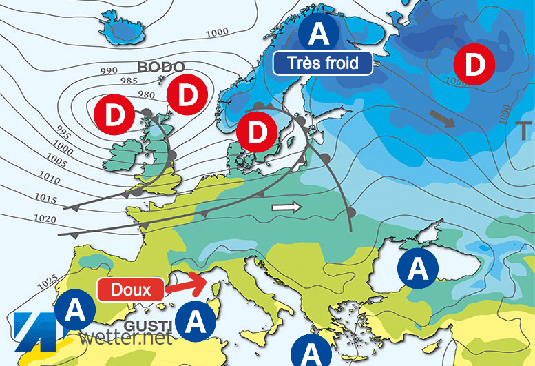 Carte de prévisions d'europe du Jeudi 28 décembre 2023