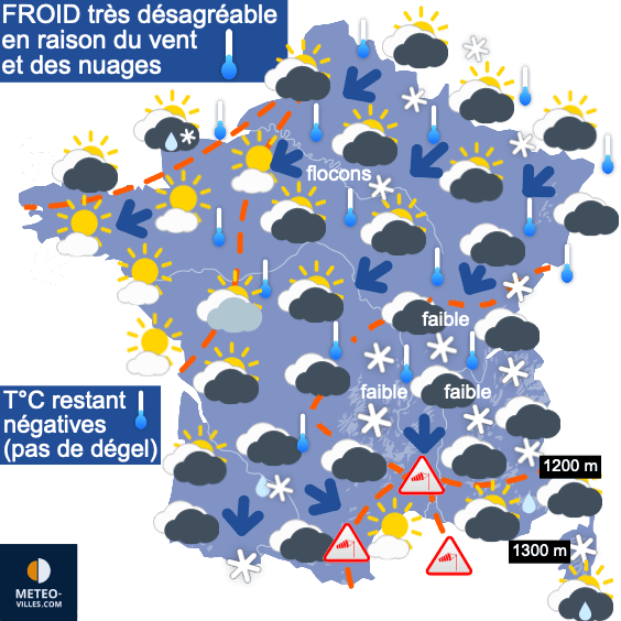 Régime continental froid toute la semaine