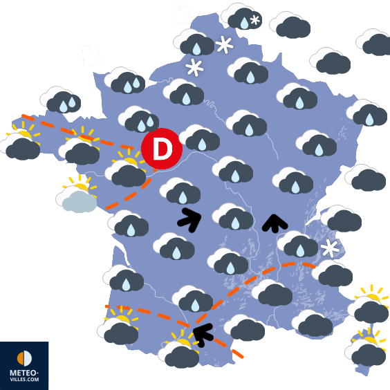 Une semaine dépendante de l'évolution d'une goutte froide