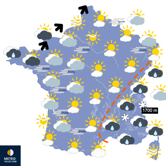 Première partie de semaine assez arrosée
