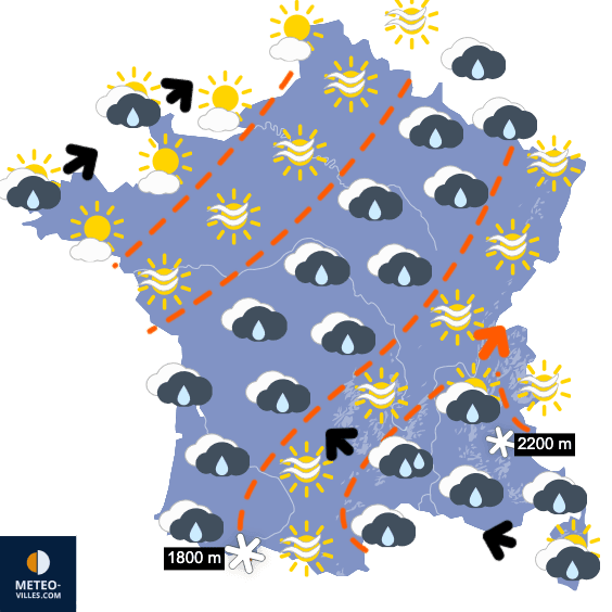 Flocons de plus en plus probables au nord pour Noël