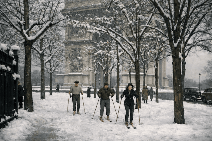 Retour sur les 40 cm de neige à Paris début mars 1946