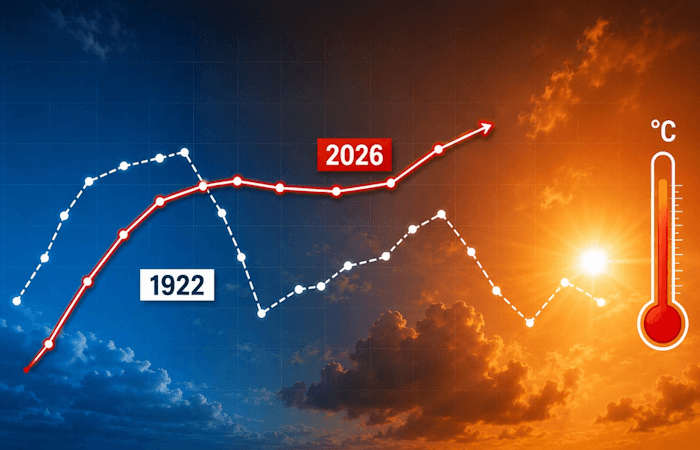 La chaleur actuelle vient de dépasser l'historique mois de mai 1922