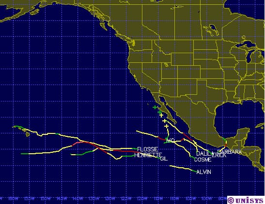 Image d'illustration pour Tempête tropicale Ivo (Mexique - Etats Unis)