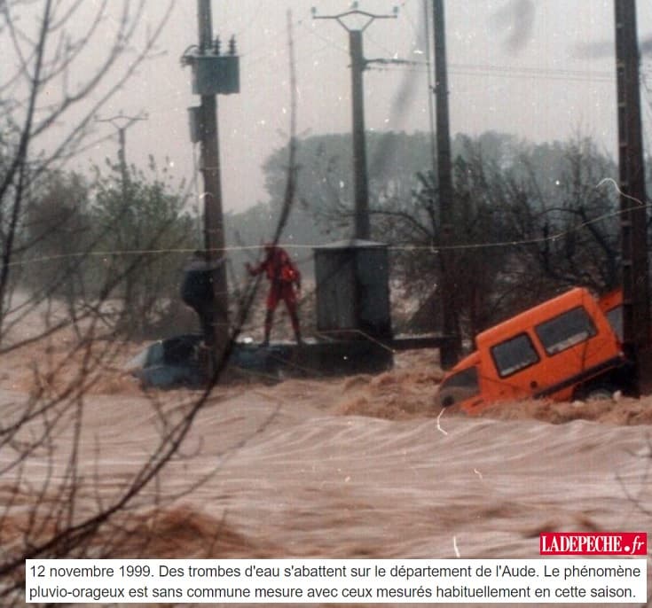Image d'illustration pour Inondations dans l'Aude les 12 & 13 novembre 1999