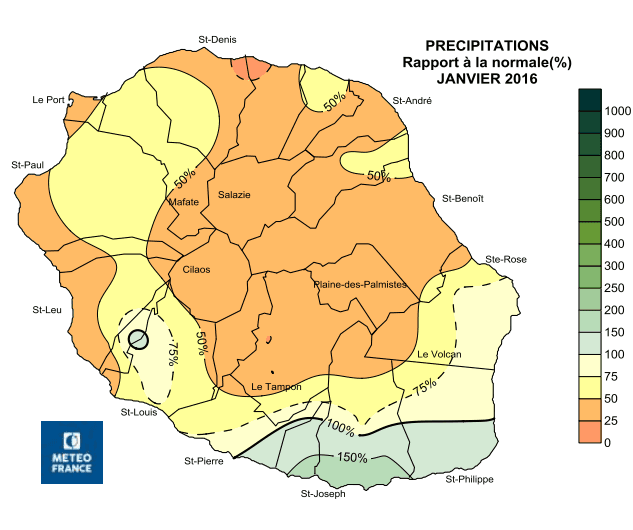 Image d'illustration pour Fortes pluies orageuses et inondations à La Réunion