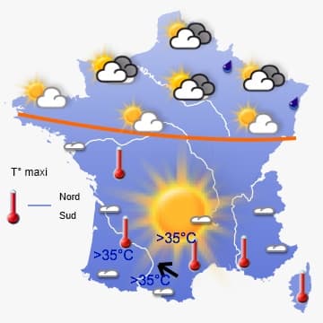 Court épisode de chaleur dans le Nord, plus persistant dans l'Est