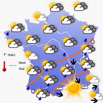L'anticyclone s'impose peu à peu jusqu'à vendredi 