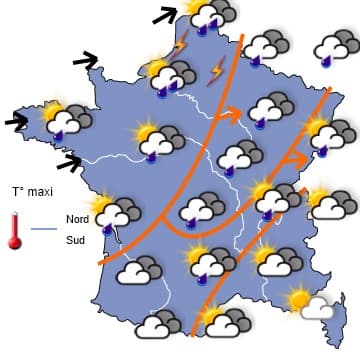 Progressivement plus frais et toujours aussi instable
