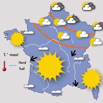 Retour du beau jusqu'à vendrdi ou samedi