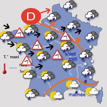 Le temps se calme mais se refroidit 