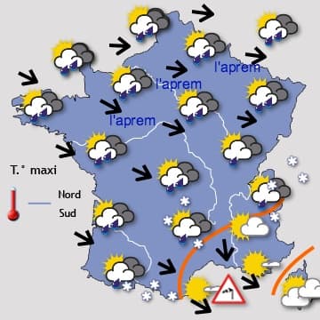 Giboulées d'avril, puis plus doux mais toujours instable