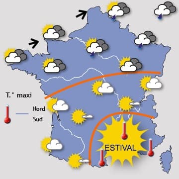 Petit coup de chaleur passager au sud