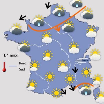 Fortes pluies sur la moitié Sud en 2eme partie de semaine