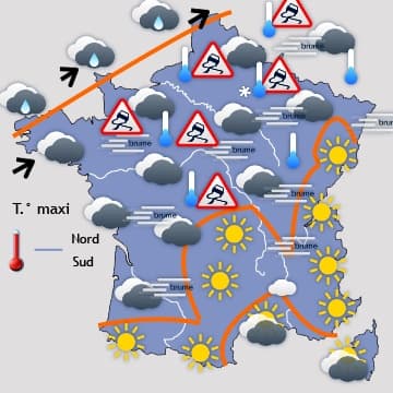 Un peu de neige, et un froid vif en fin de semaine