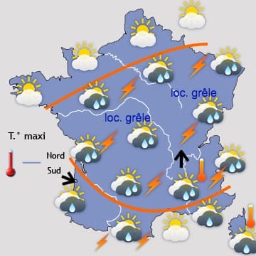 Semaine beaucoup plus changeante et moins chaude 