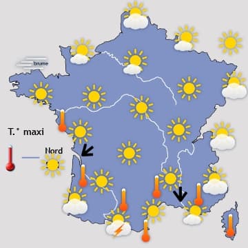Semaine ensoleillée et estivale 