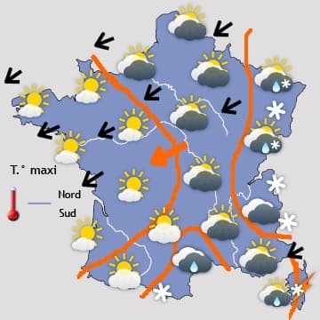 Offensive hivernale éphémère avec neige en plaine pour mardi