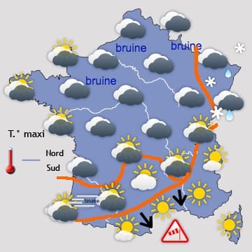 Enfin quelques éclaircies au Nord pour mardi ? 