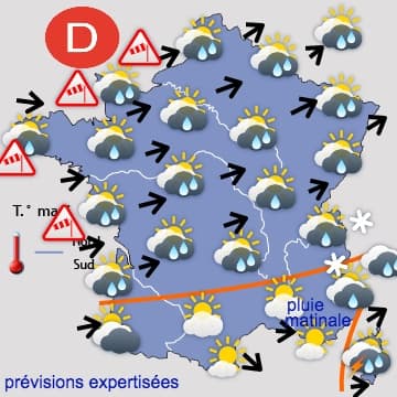 Refroidissement ce week-end, suivi d'un temps plus sec 