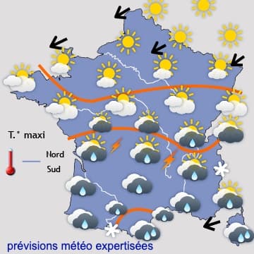 Persistance du beau temps au Nord et lente amélioration au Sud 