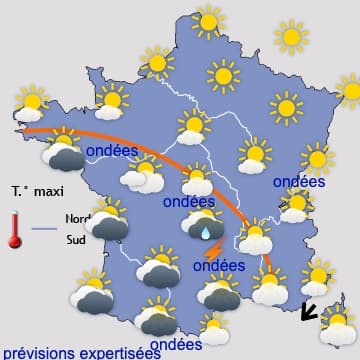 Toujours aussi ensoleillé au Nord - lente amélioration au Sud