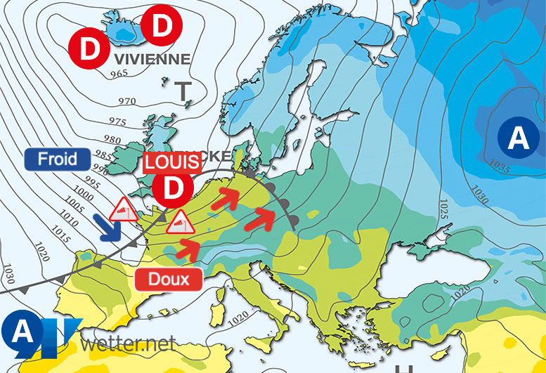Carte de prévisions d'europe du Jeudi 22 février 2024